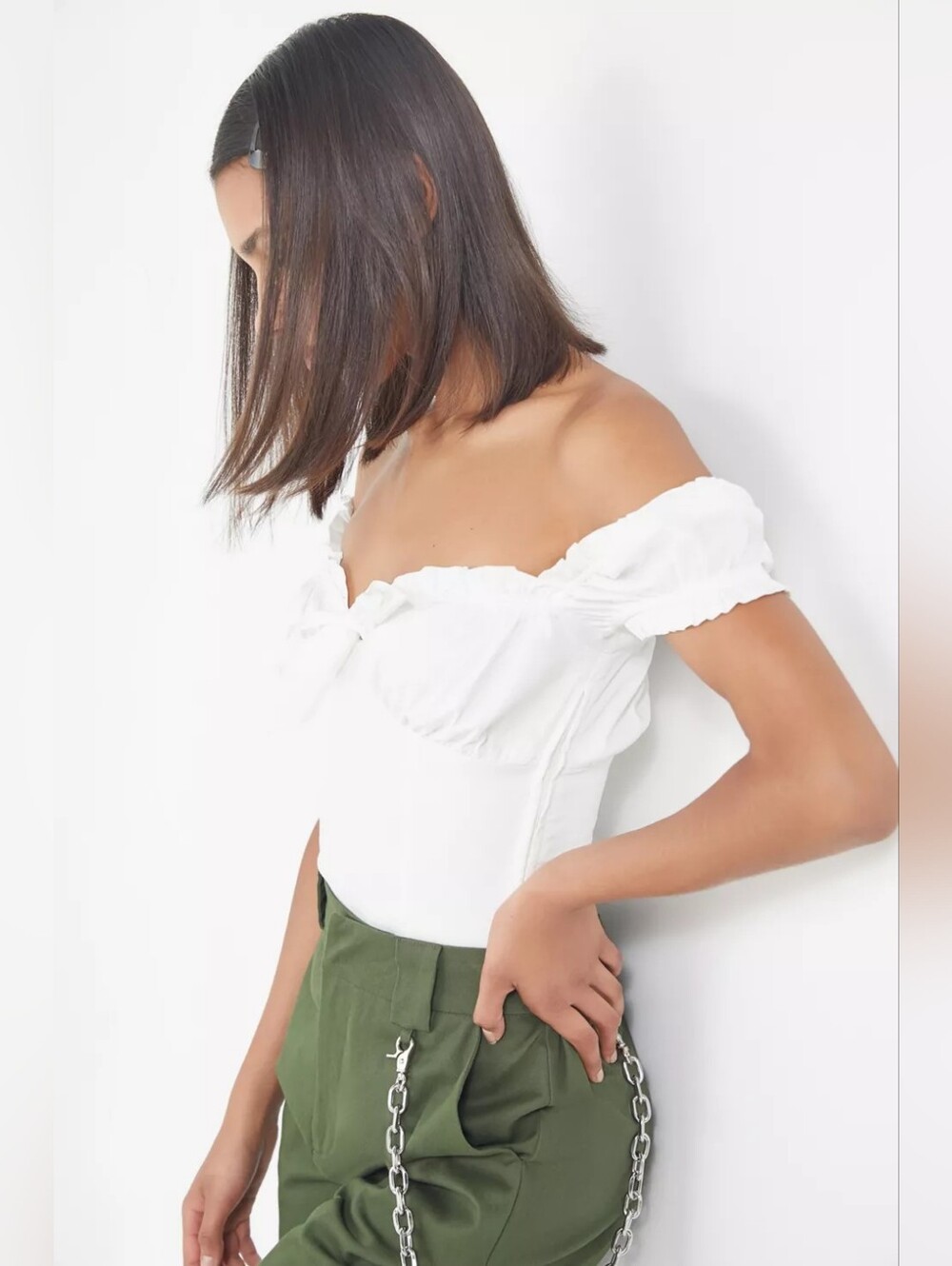 I.AM.GIA Naomi Ruffle Bustier Top Size Xs - Picture 2 of 12